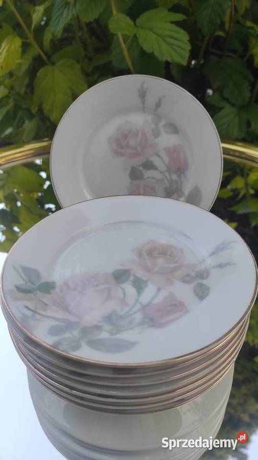 JCLHARMSHAMBURG wzórCHRISTIANIA Rosenthal różowa Porcelana i szkło Pabianice