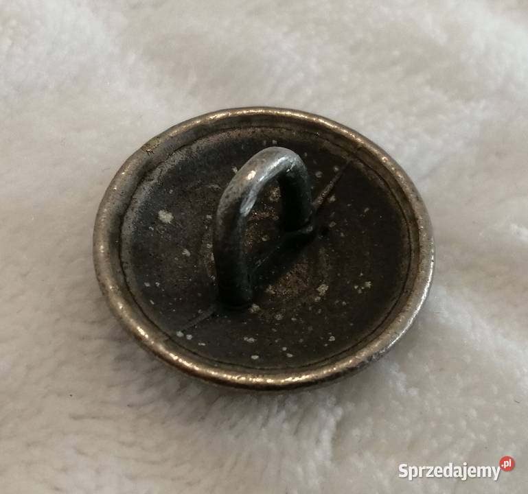 Ozdobny guzik na stopce okrągły Orzeł 22mm 32 Czeladź sprzedam