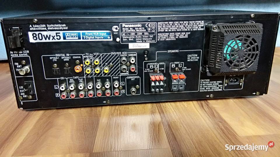 Panasonic SAHE75 Amplituner wzmacniacz z Rds i