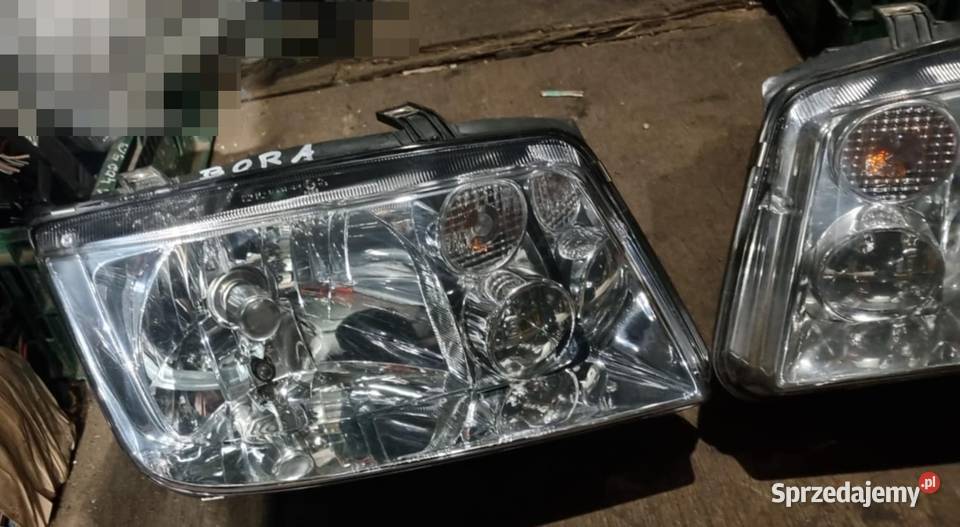 lampy przednie lampa przednia vw Bora czarny Lampy przednie Psary-Kąty