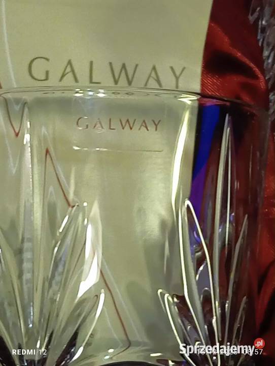 Kryształowy zestaw do whisky Galway karafka z 4 mazowieckie Warszawa