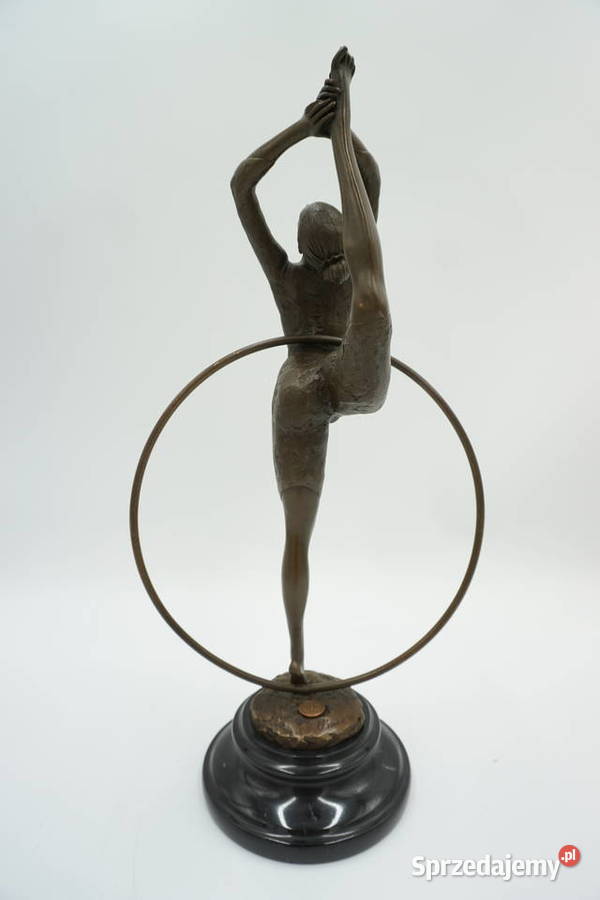 FIGURA Z BRĄZU TANCERKA BALETNICA BALLERINA W Niemcza