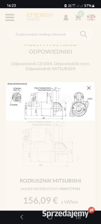 Rozrusznik Toyota 4Y Porąbka