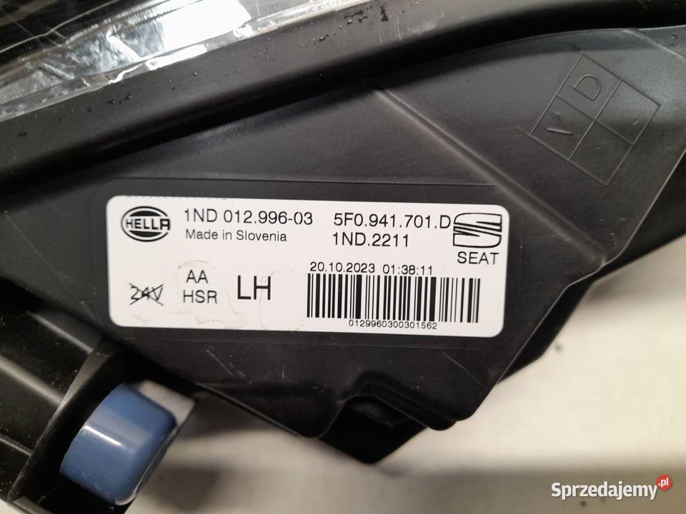 SEAT ATECA HALOGEN LEWY 5F0941701D Goleniów