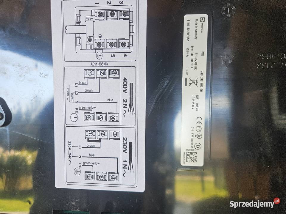 Płyta indukcyjna indukcja electrolux ehi8550fhk lubelskie Parczew