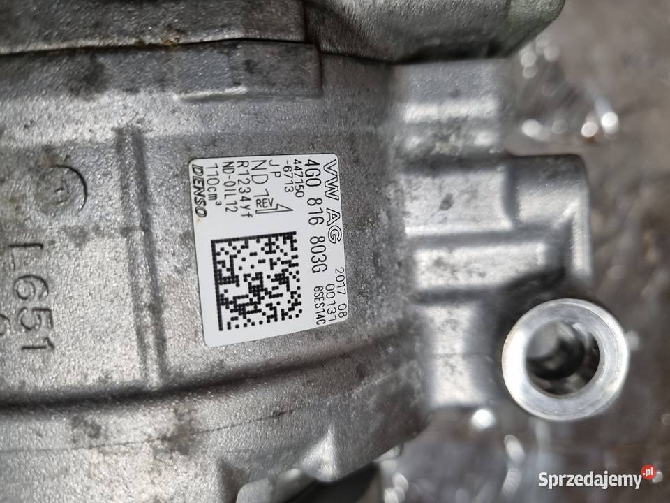 Kompresor klimatyzacja 4G0816803G Ogrzewanie, wentylacja i klimatyzacja Mielec