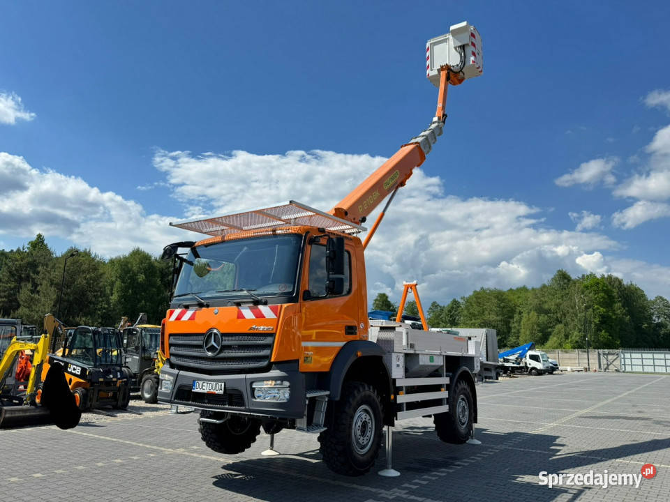 Mercedes Atego 718 E6 4x4 Zwyżka PALFINGER P210 pełny VAT Widełki