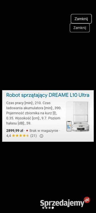Robot sprzątający dreame l10 ultra Biała Podlaska
