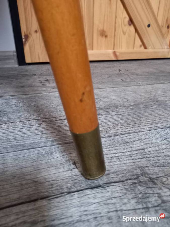Stary stolik kawowy trólkątny prl patyczak Rawicz