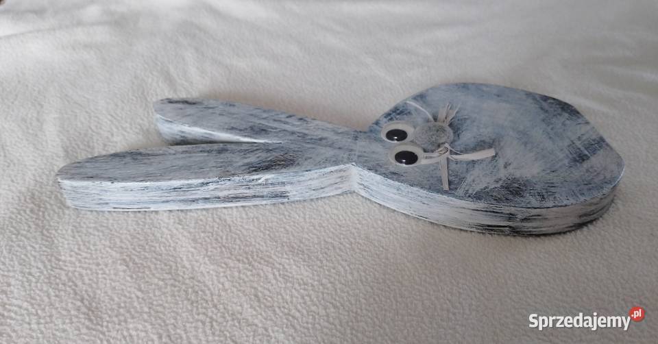 Drewniany ZAJĄCZEK wielkanocny dekoracyjny Oborniki