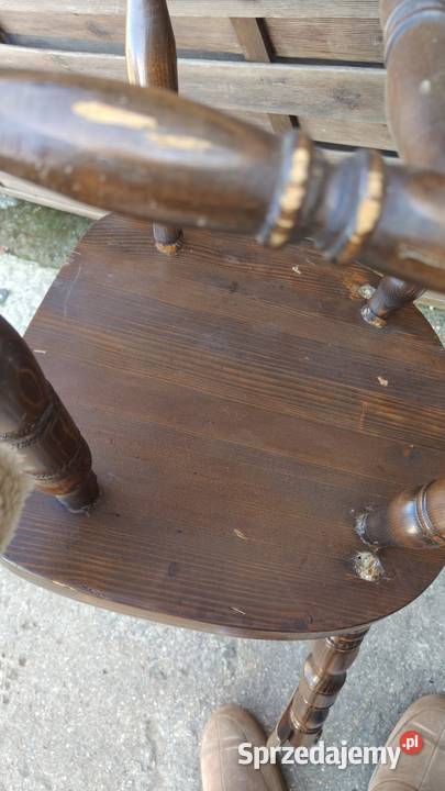 Krzesło drewniane secesyjne retro vintage Krzesła Dom i Ogród