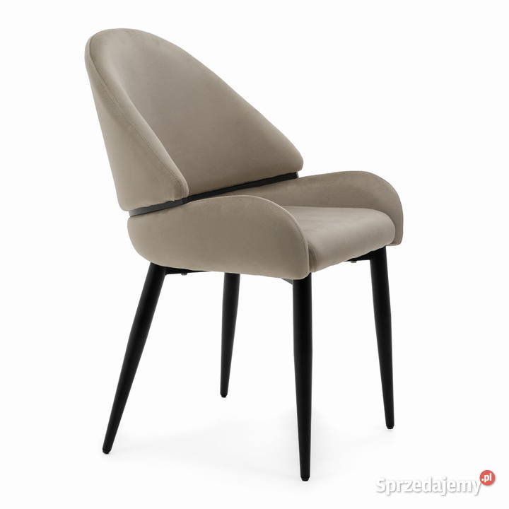 Krzesło Tapicerowane Bergamo Ciemnobeżowe Tarchały Małe