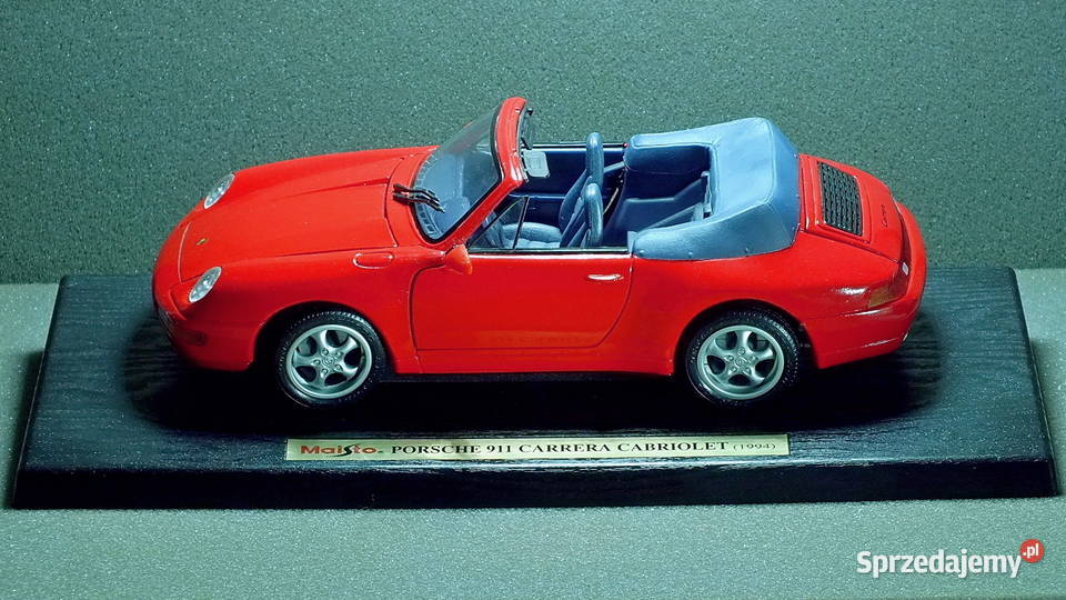 Porsche 911 Carrera Cabriolet 1994 118 Maisto Modelarstwo Antyki, Sztuka, Kolekcje dolnośląskie Lubin