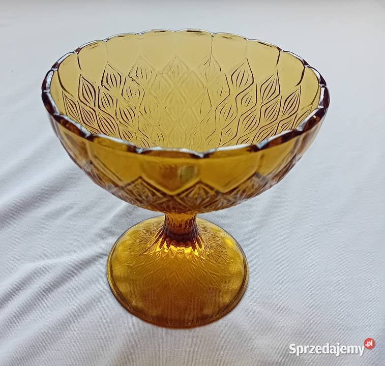 Miodowa cukiernica na nóżce Migdały HSG Porcelana i szkło sprzedam