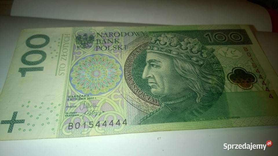 banknot kolekcjonerski 100zl sprzedam
