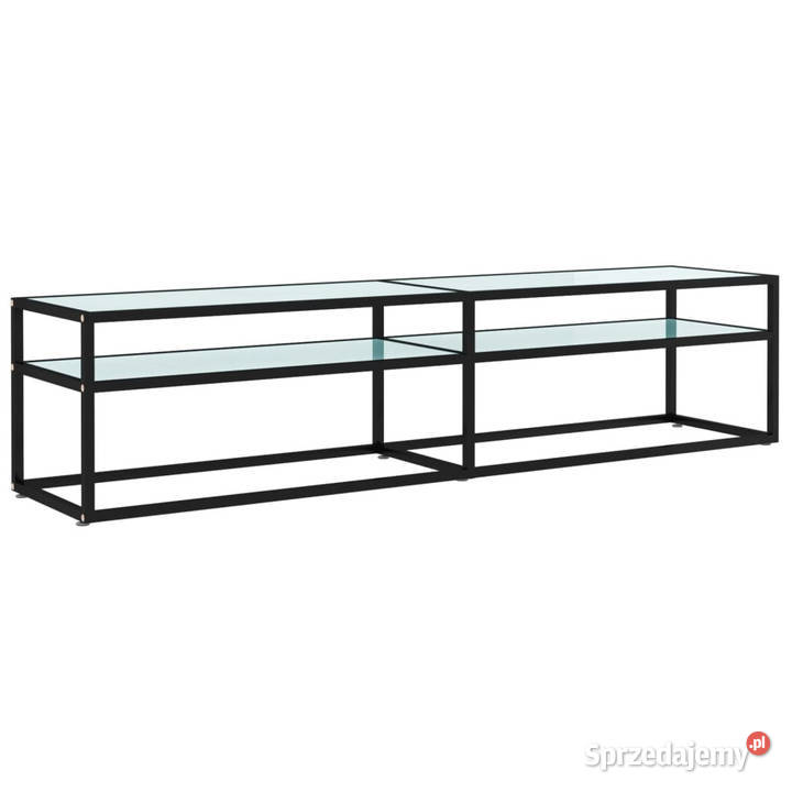 Szafka pod TV biały marmur 180x40x405 szkło mazowieckie Warszawa