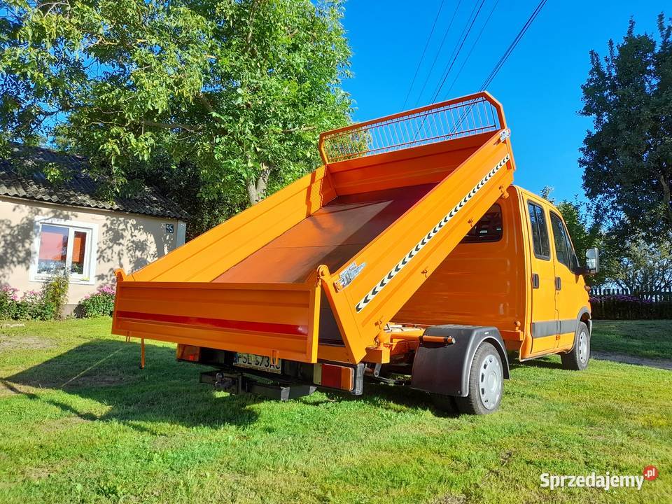Iveco daily doka bliźniaki 2001 28 kiper 3 pomarańczowy Nieczulice-Kolonia