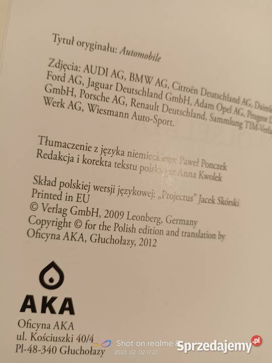 Samochody Alfy Romeo album książki Warszawa miękka