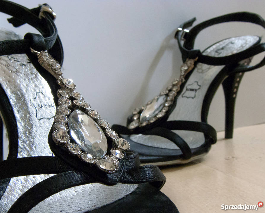 Sandały na obcasie Lace Doll 36 tkanina Radom