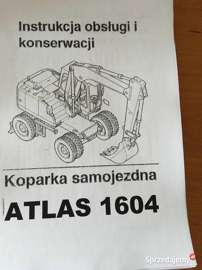 dtr instrukcja obsługi ATLAS TEREX 1604 i iNNE Rok wydania 2008
