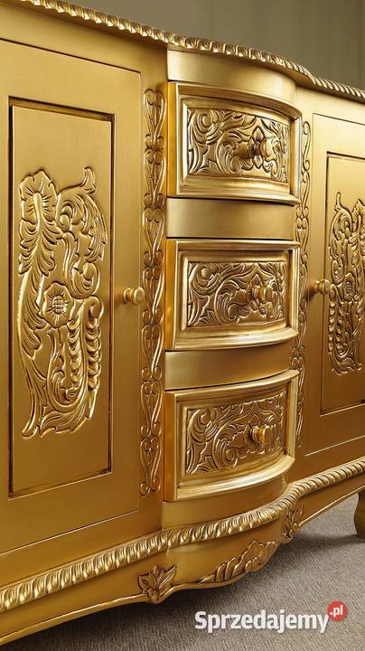 Nowa Komoda Szafka Złota 120 rokoko barok 78324 Września