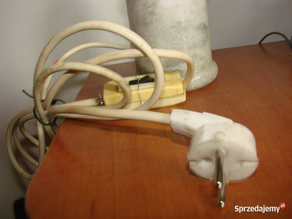 marmurowa podstawa starej lampy CCCP Pruszcz Gdański