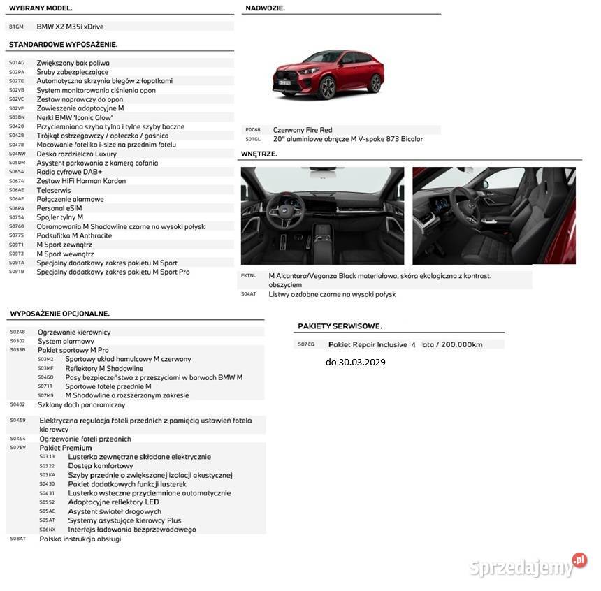 BMW X2 20 M35 full 300 gwarancja do 2029 1 rej