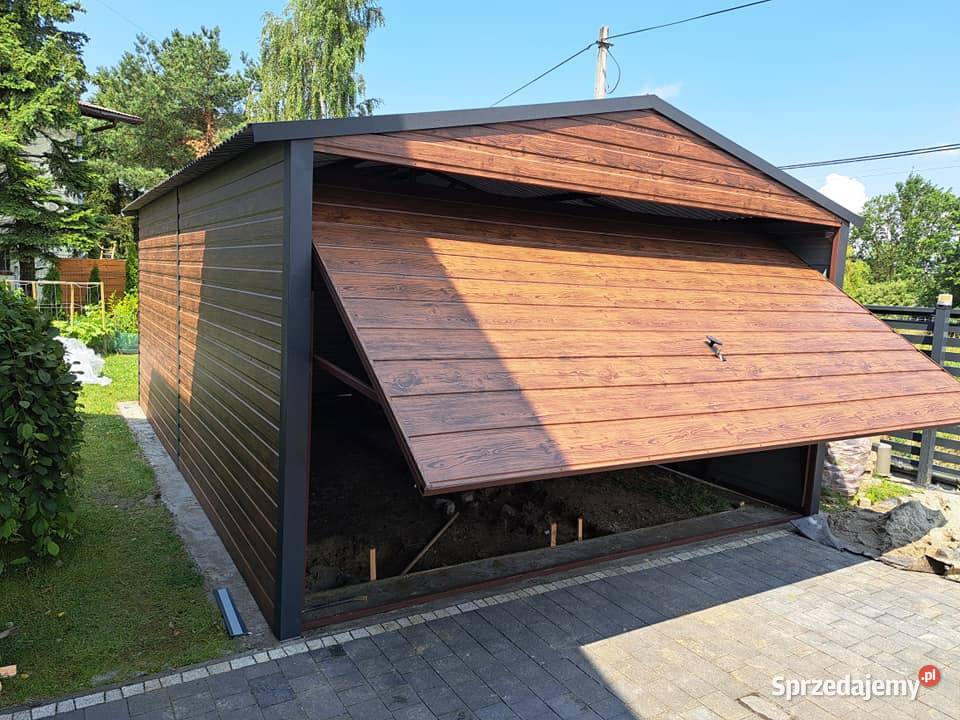 Garaże blaszane na każdy wymiar jednospadowe Brodnica