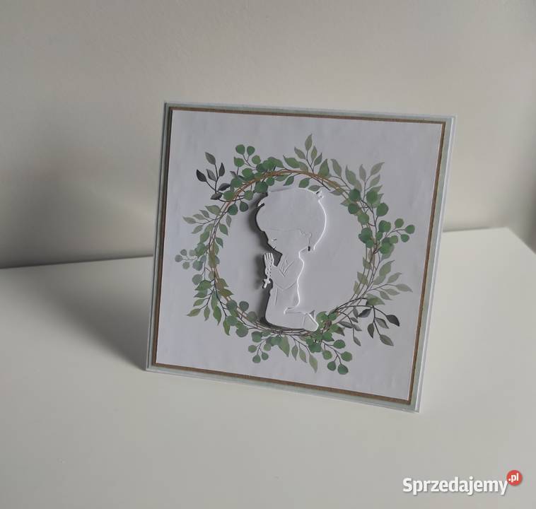 Kartka na Komunię Świętą ręcznie robiona Łódź