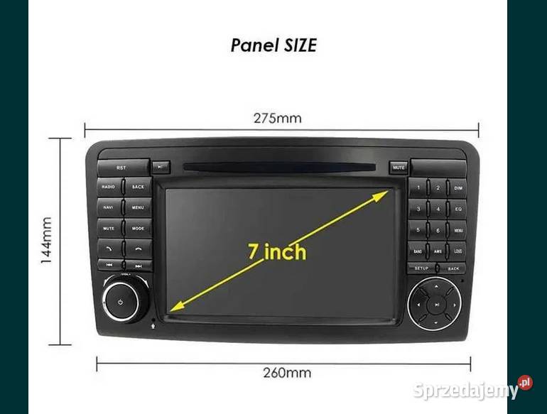 Radio 2din Android Mercedes MLW164 GL wifi gps Ożarowice
