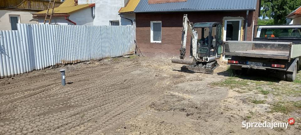Usługi minikoparką Wykopy, roboty ziemne Hrubieszów