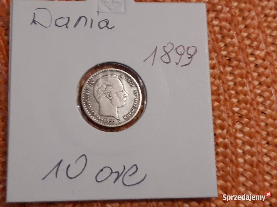 moneta srebrna Danii z 1899r podlaskie Łomża