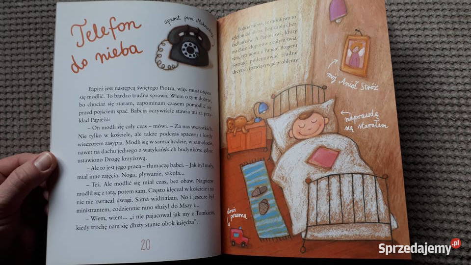 nowa rękę z Papieżem Justyna KiliańczykZięba Książki dla dzieci Kraków