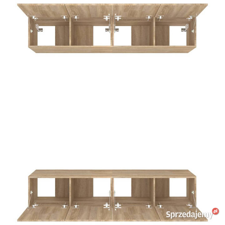 Ścienne szafki TV 4 dąb sonoma 80x30x30 mazowieckie Warszawa