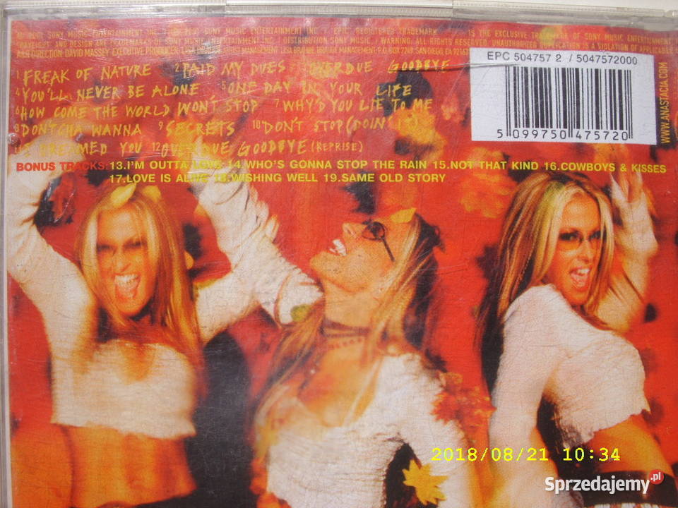 POP CD ANASTACIA 4 PLYTY CD pop Wołów sprzedam