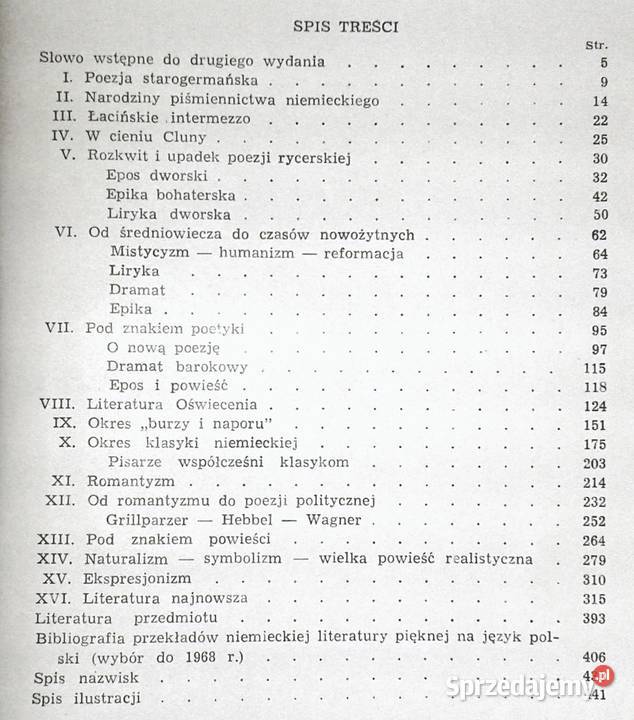 Dzieje literatury niemieckiej Marian Szyrocki Książki i Podręczniki lubelskie