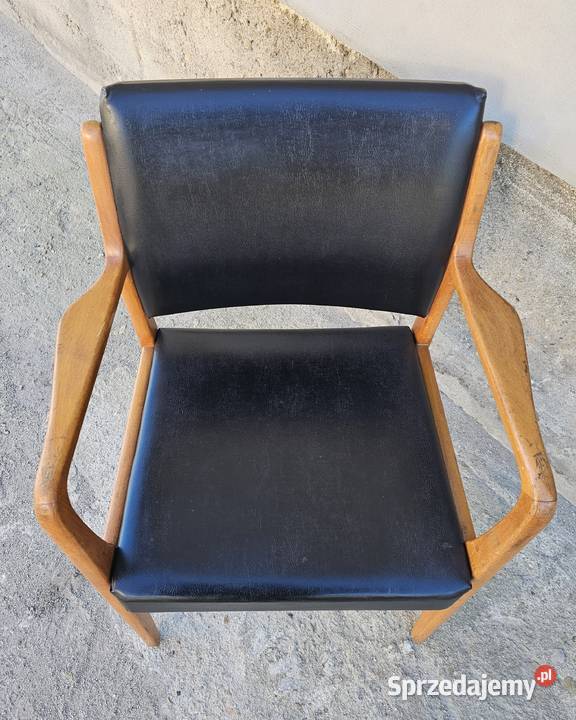 Fotel vintage midcentury modern duński design z Wałbrzych