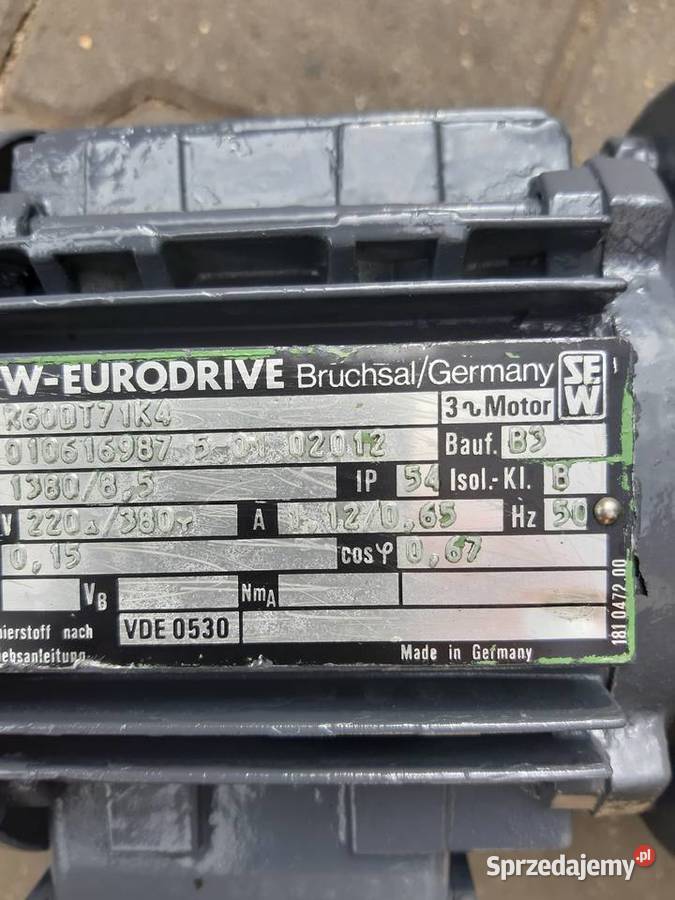 Motoreduktor 015 kW85 obr Leszno