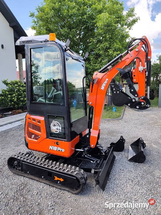 Minikoparka N18 pro 18t Nowa kabina klimatyzacja