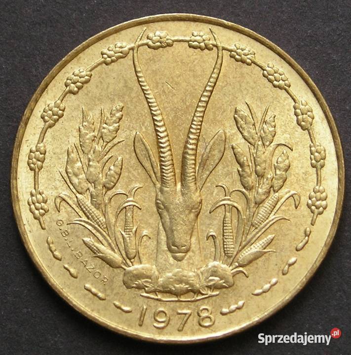 AFRYKA CENTRALNA 10 FRANKÓW 1978 STAN MENNICZY Łódź