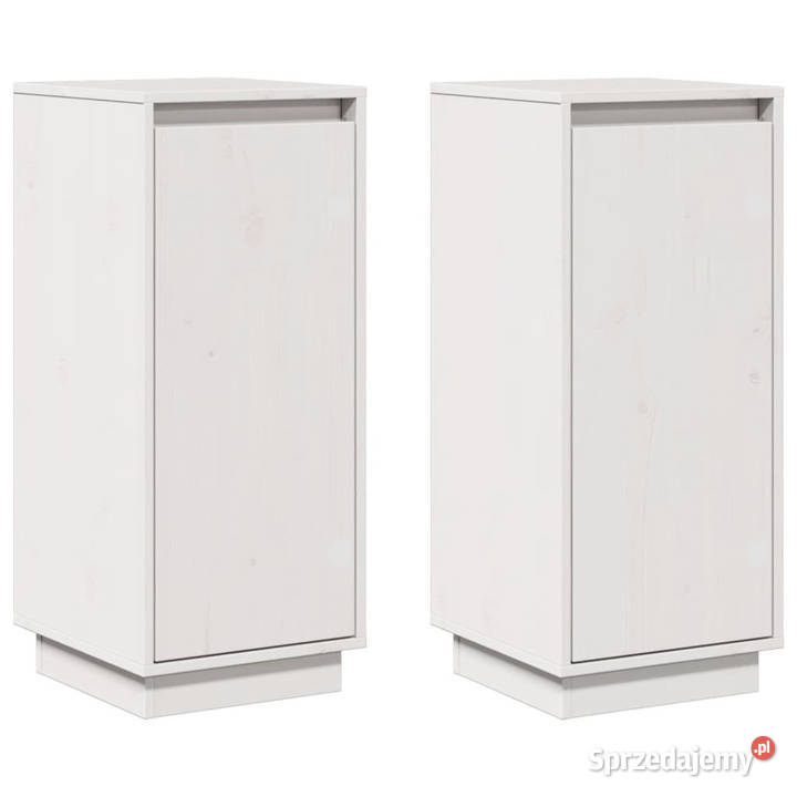 Szafki boczne 2 białe 315x34x75 drewno sosnowe Warszawa
