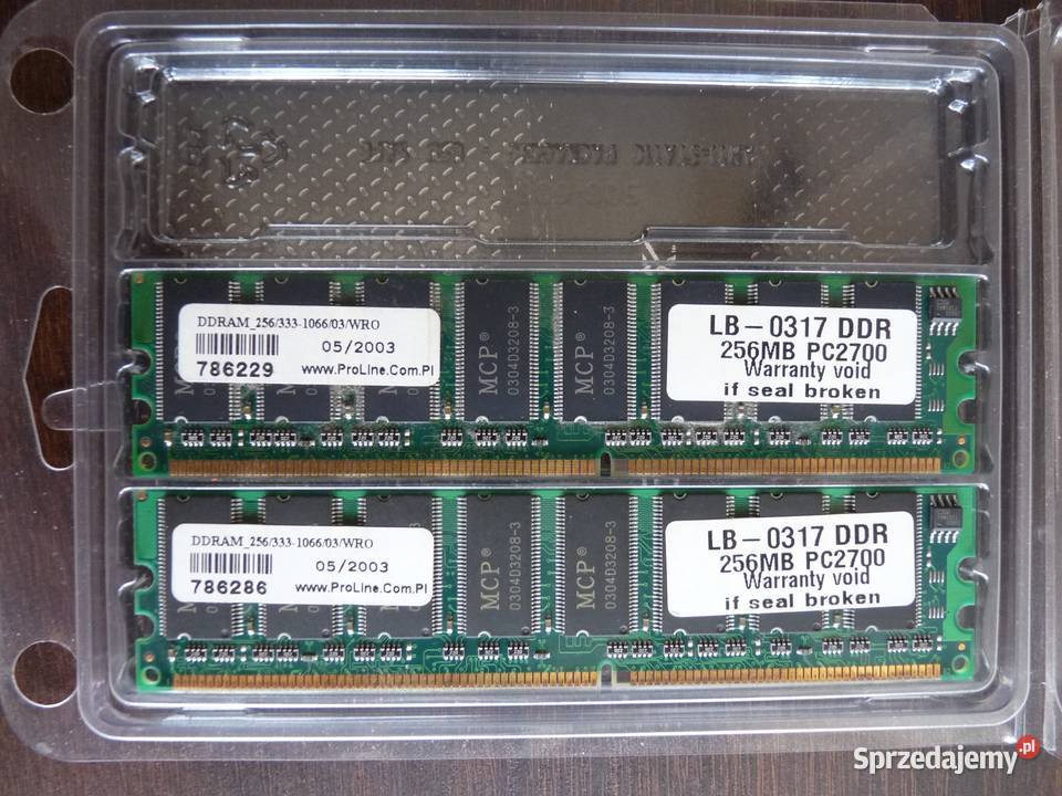 Pamięć PC2700 MPC DDRAM 256333 Pamięci