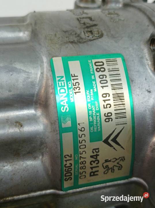 SPRĘŻARKA KLIMATYZACJI 9651910980 1351F 14 16V