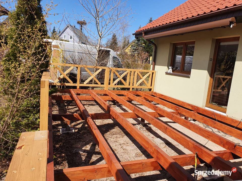 Tarasy drewniane altany wiaty garaże zadaszenia pomorskie Słupsk