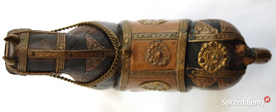 Koń indyjski mahoń mosiądz rzeźba drewniana lubelskie Lublin