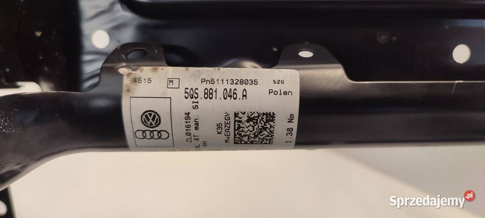 VW TAYRON STELAŻ FOTELA PRAWY PRZÓD 5Q4881106AJ osobowe sprzedam