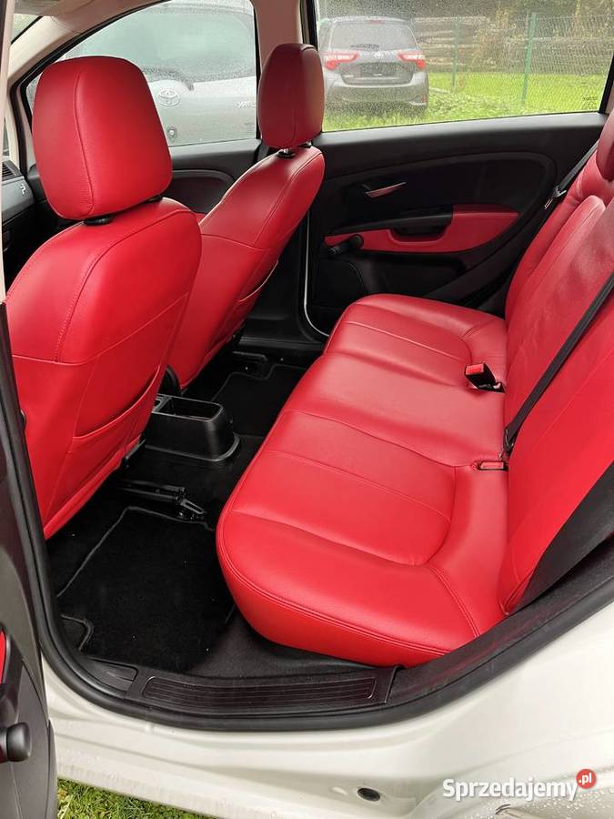 Fiat Grande Punto Skórzane czerwone siedzenia Fiat Brzesko