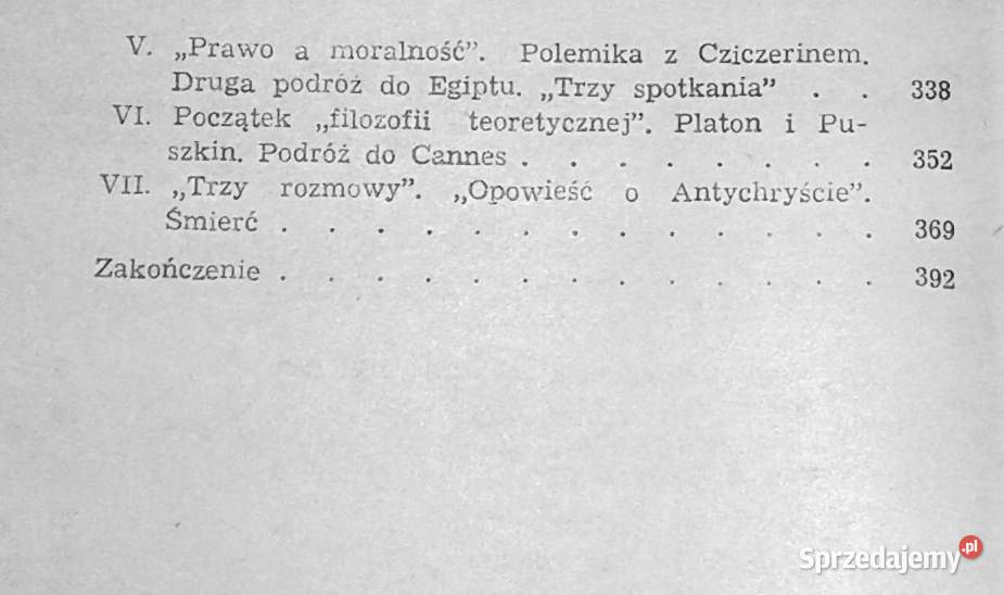 Życie i ewolucja twórcza Włodzimierza Sołowjowa