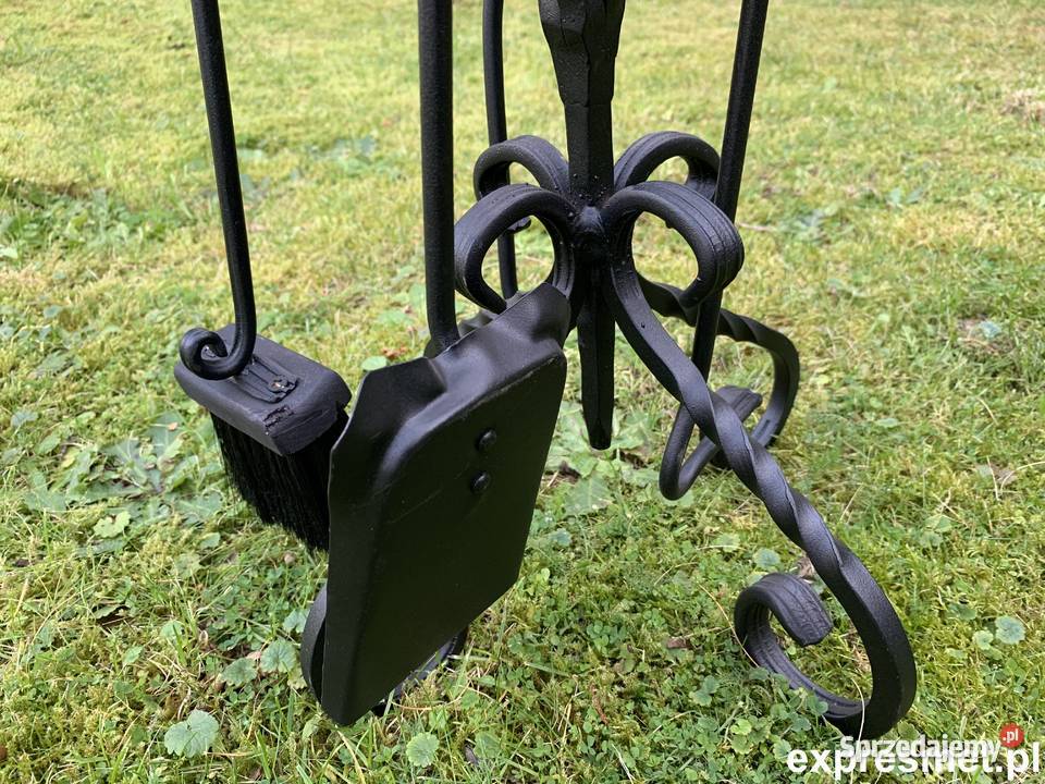 Zestaw kominkowy kuty ręcznie STOJAK KOMINKOWY Warszawa