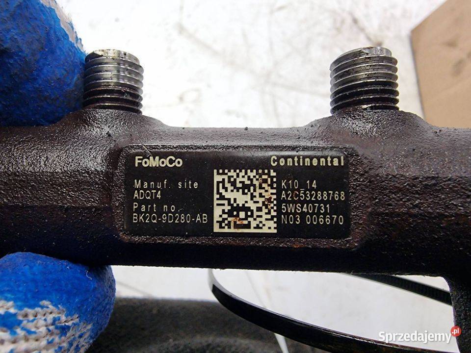 LISTWA WTRYSKOWA FORD TRANSIT MK8 BK2Q9D280AB Pozostałe Lipno